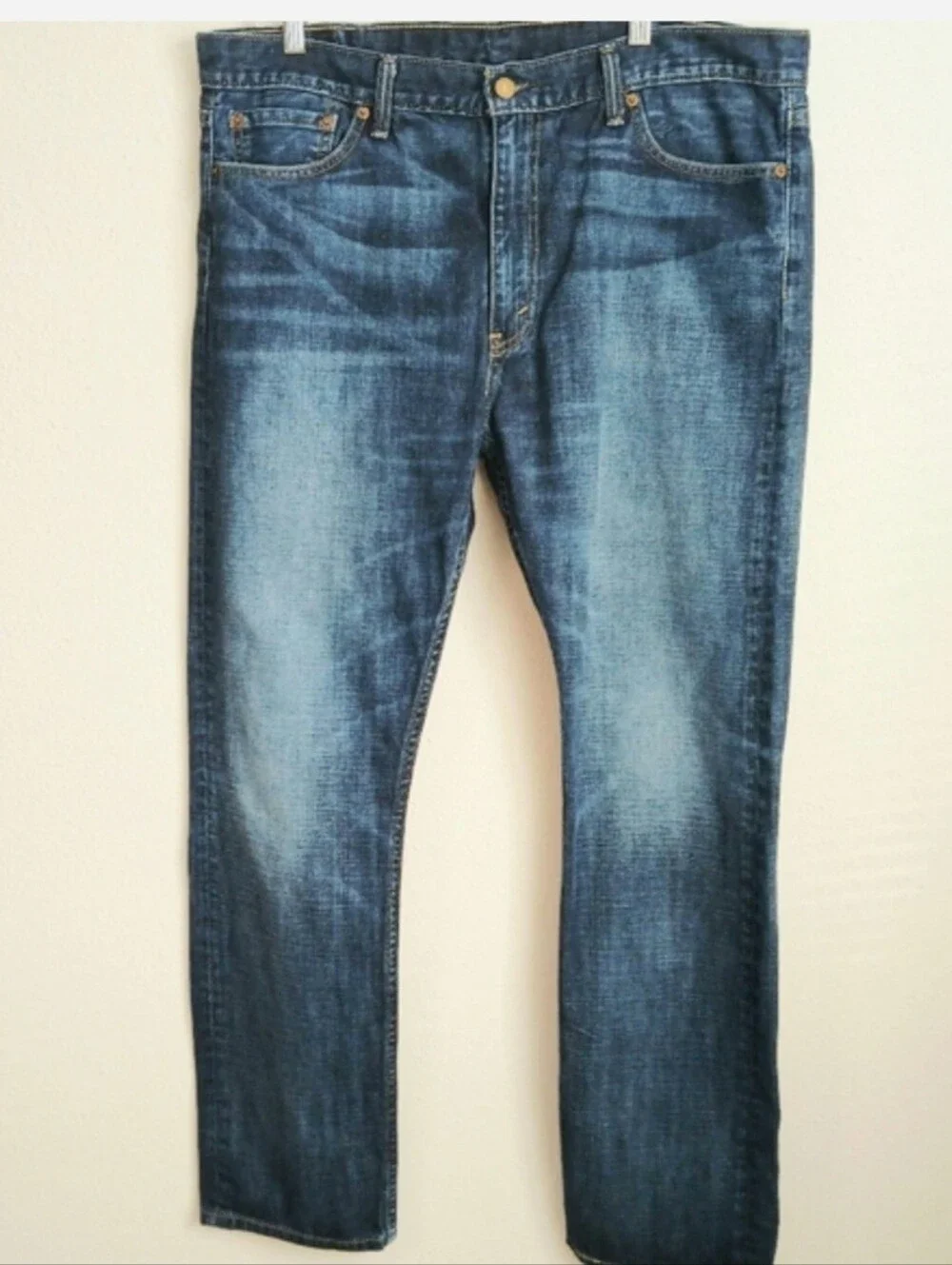 Levi's Dark Blue Straight Jeans 513 Slim Straight Size 38/32 Mens